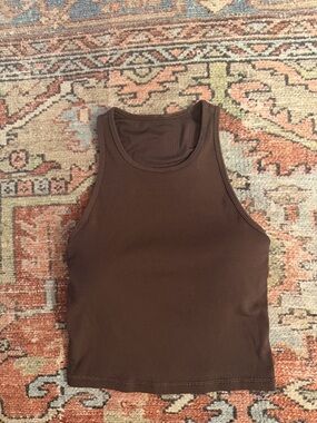 Women's Vuori Pose Plyo Tank Top Java Brown XS NWOT